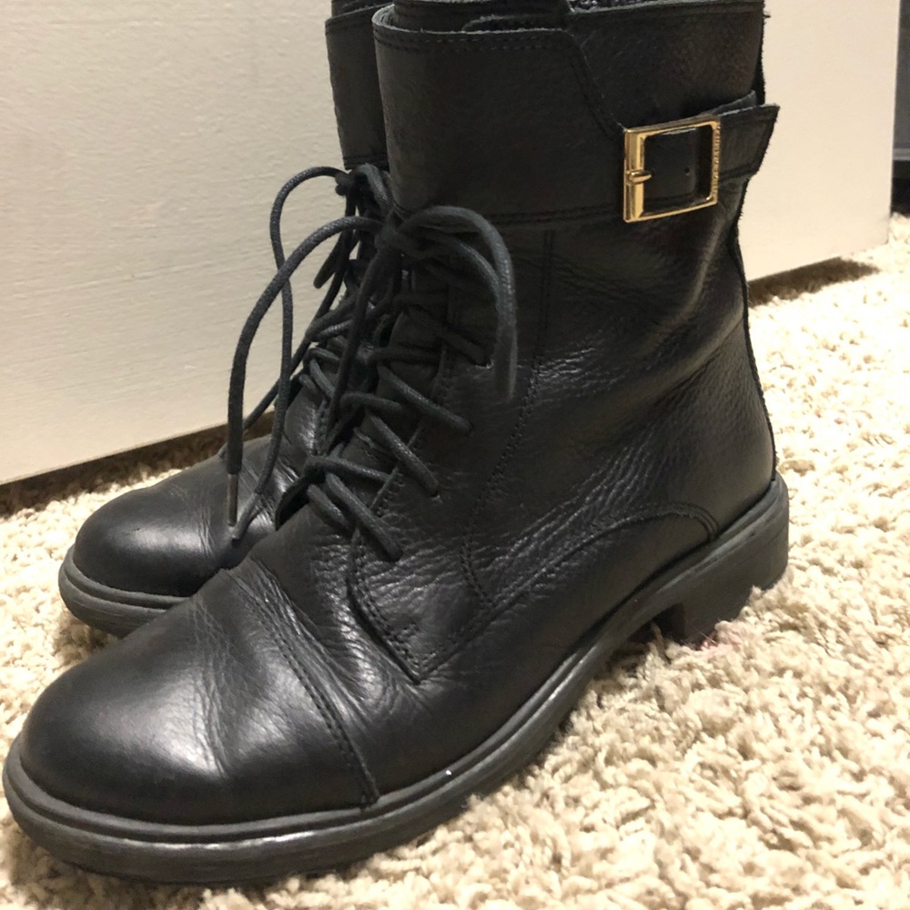 Vince Camuto leather Ankle Biker Boots 6